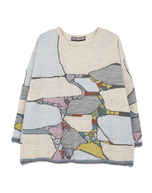 
                  
                    Load image into Gallery viewer, アースインターシャプルオーバー / BEA01430WA
                  
                