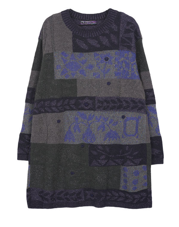 
                  
                    Load image into Gallery viewer, トライバル柄チュニックプルオーバー / BEA01437WA
                  
                