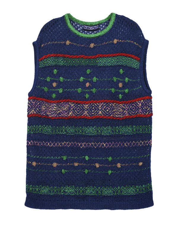 
                  
                    Load image into Gallery viewer, モヘアメッシュジャカードベスト / BEA01445WA
                  
                