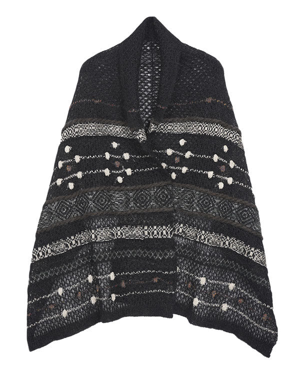 
                  
                    Load image into Gallery viewer, モヘアメッシュジャカードショール / BEA01447WA
                  
                