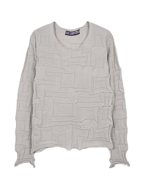 
                  
                    Load image into Gallery viewer, シームレス和紙リンクスプルオーバー / BEA01461WA
                  
                