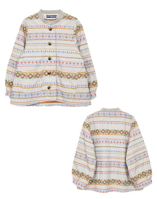 
                  
                    Load image into Gallery viewer, フラワーラインショートコート / BEA01466WA
                  
                