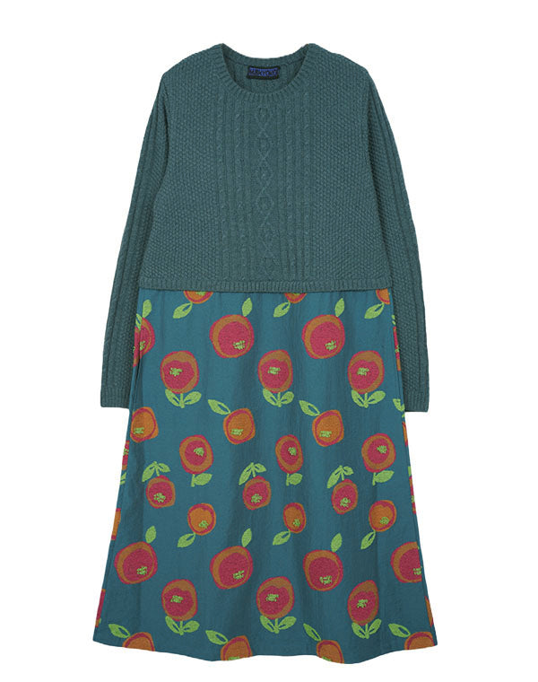 
                  
                    Load image into Gallery viewer, ポッピンローズニット使いワンピース / BEA01475WA
                  
                