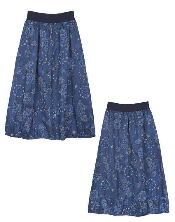 
                  
                    Load image into Gallery viewer, 刺し子柄ストレッチバルーンスカート / BEA01483WA
                  
                