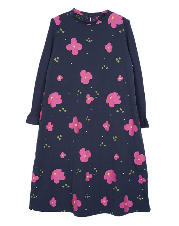 
                  
                    Load image into Gallery viewer, ペーパーフラワーニット袖ワンピース / BEA01490WA
                  
                