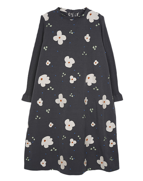 
                  
                    Load image into Gallery viewer, ペーパーフラワーニット袖ワンピース / BEA01490WA
                  
                