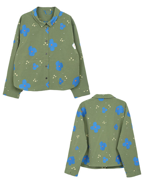 
                  
                    Load image into Gallery viewer, ペーパーフラワーシャツジャケット / BEA01491WA
                  
                