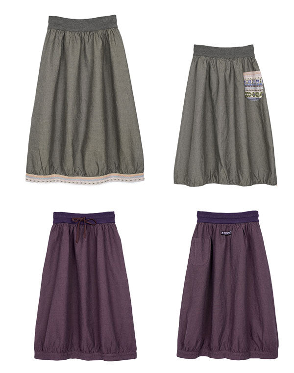 
                  
                    Load image into Gallery viewer, リバーシブルコットンバルーンスカート / BEA01496WA
                  
                