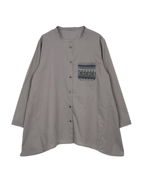 
                  
                    Load image into Gallery viewer, ニットポケットチュニックローンシャツ / BEA01499WA
                  
                