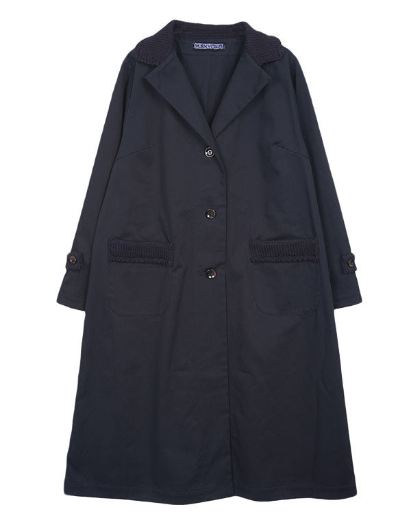 
                  
                    Load image into Gallery viewer, チノクロスニットアクセントコート / BEA01508WA
                  
                