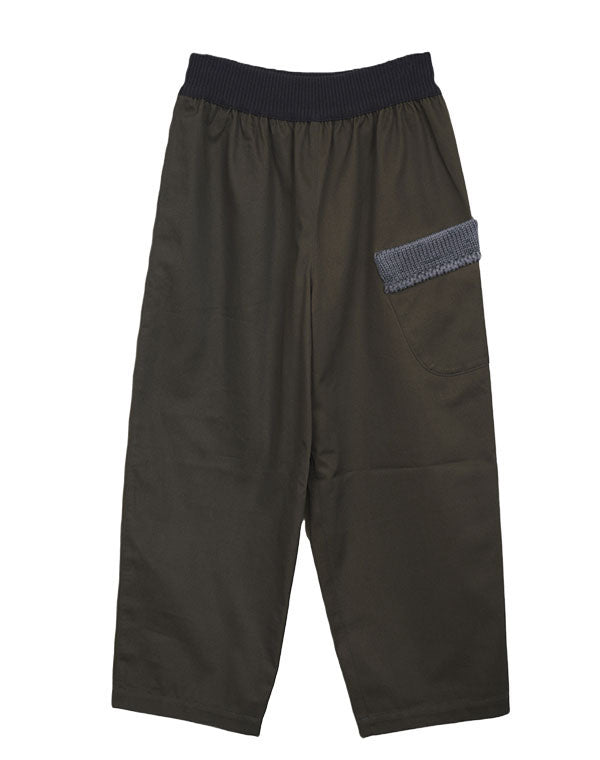 
                  
                    Load image into Gallery viewer, チノクロスニットアクセントパンツ / BEA01509WA
                  
                