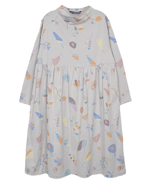 
                  
                    Load image into Gallery viewer, 木の実ジャージーギャザーワンピース / BEA01512WA
                  
                