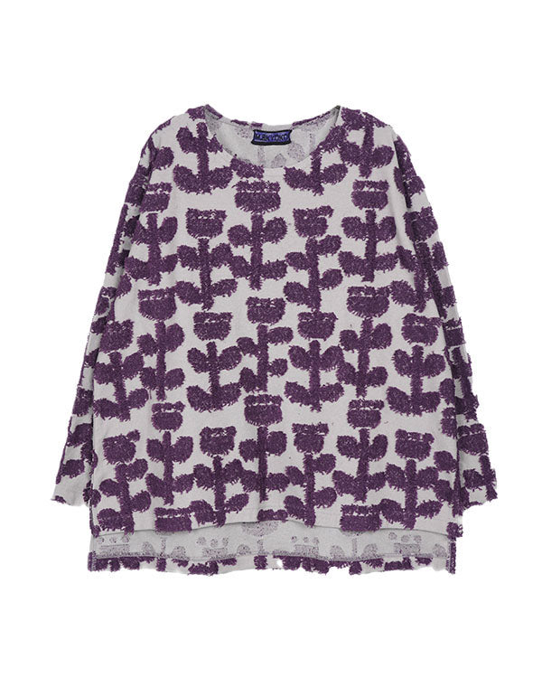 
                  
                    Load image into Gallery viewer, カットフラワージャージープルオーバー / BEA01514WA
                  
                