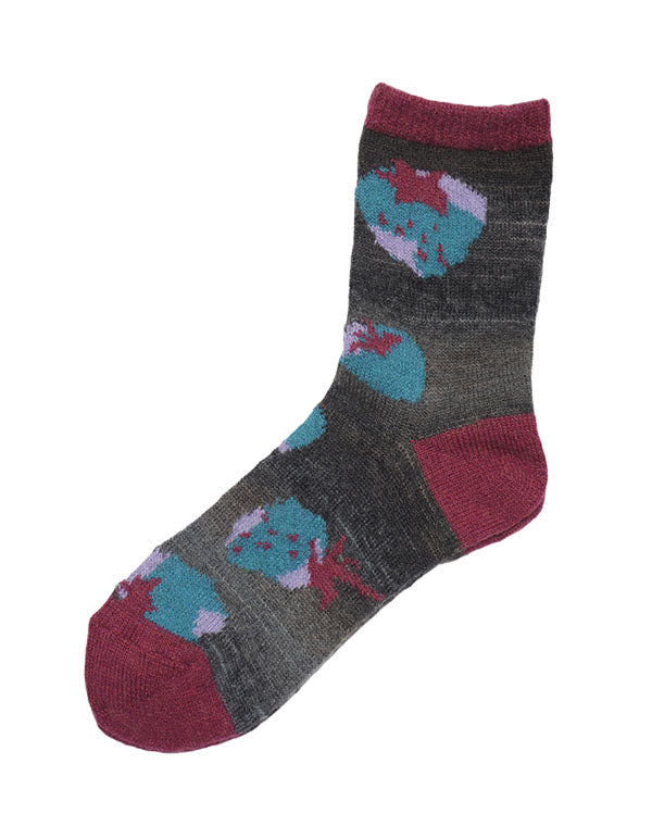 
                  
                    Load image into Gallery viewer, いちご柄ローゲージソックス / BEA01529WA
                  
                