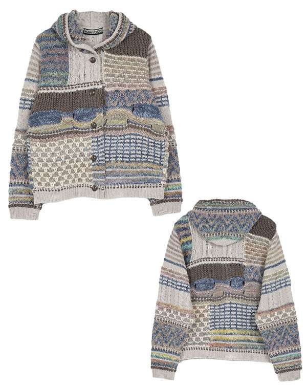 
                  
                    Load image into Gallery viewer, ファンシーMIXフーディーカーディガン / BEA01531WA
                  
                