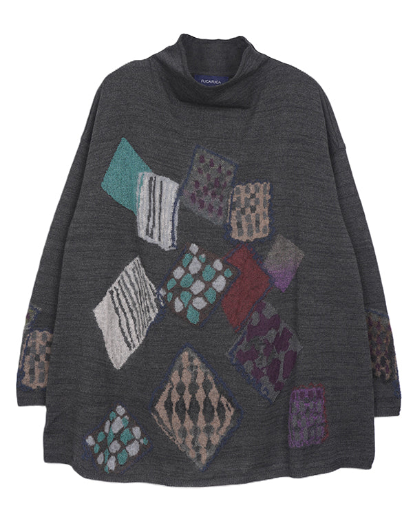 
                  
                    Load image into Gallery viewer, パッチワーク柄プルオーバー / BEA07412WA
                  
                