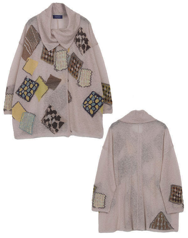 
                  
                    Load image into Gallery viewer, パッチワーク柄ロングカーディガン / BEA07414WA
                  
                