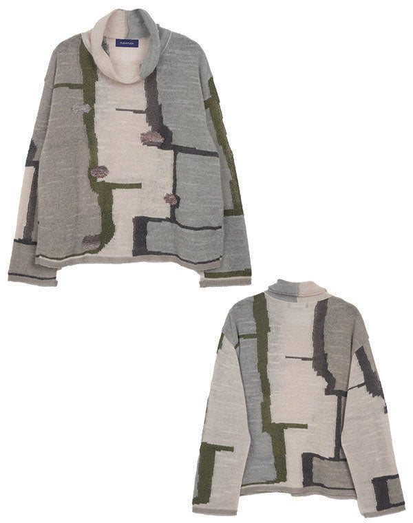 
                  
                    Load image into Gallery viewer, せせらぎ柄プルオーバー / BEA07418WA
                  
                