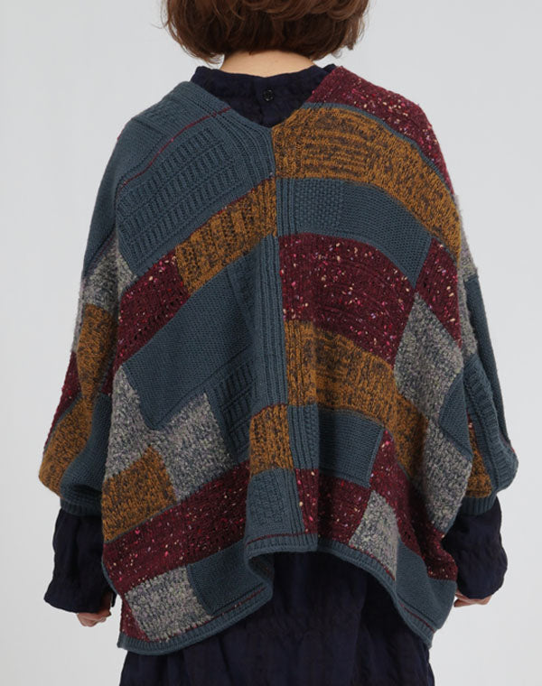 
                  
                    Load image into Gallery viewer, モザイク柄ショールカーディガン / BEA07422WA
                  
                