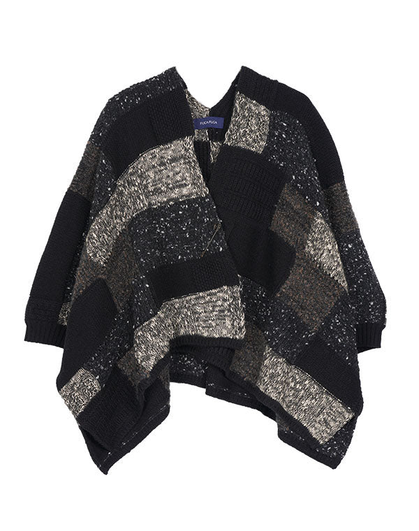 
                  
                    Load image into Gallery viewer, モザイク柄ショールカーディガン / BEA07422WA
                  
                