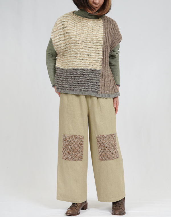 
                  
                    Load image into Gallery viewer, パッチワークMIXベスト / BEA07427WA
                  
                