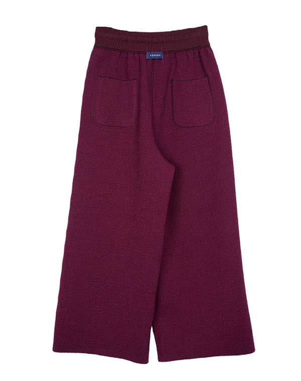 
                  
                    Load image into Gallery viewer, ウールコットンリバーシブルニットパンツ / BEA07436WA
                  
                