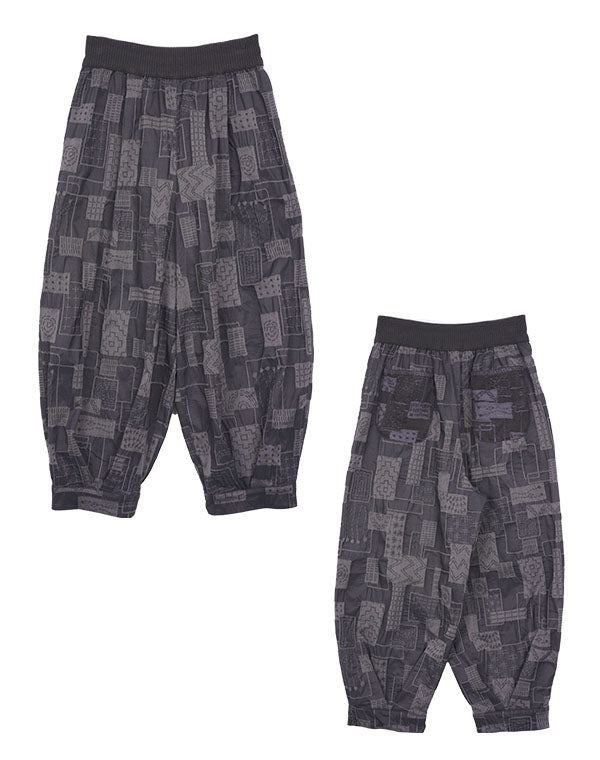 
                  
                    Load image into Gallery viewer, 刺し子柄ストレッチバルーンパンツ / BEA07458WA
                  
                