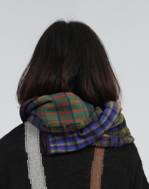 
                  
                    Load image into Gallery viewer, パッチワークチェック柄ショール / BEA07463WA
                  
                