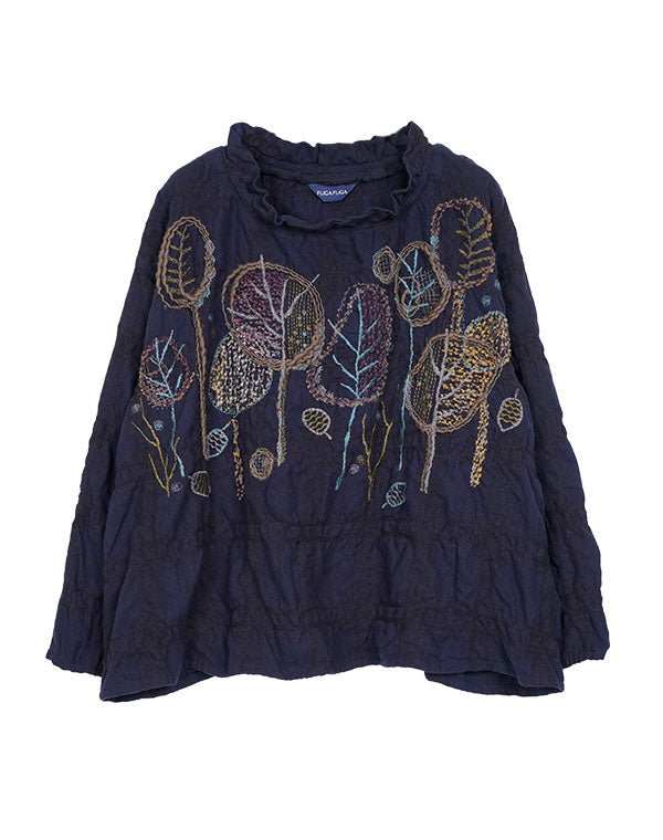 
                  
                    Load image into Gallery viewer, フォレスト柄刺繡入りブラウス / BEA07464WA
                  
                