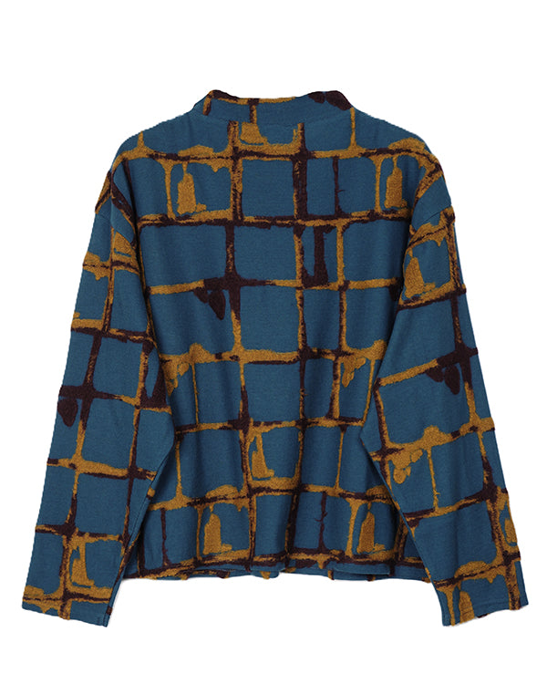 
                  
                    Load image into Gallery viewer, ウールチェック柄ジャージープルオーバー / BEA07474WA
                  
                