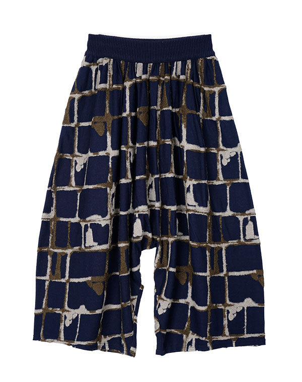 
                  
                    Load image into Gallery viewer, ウールチェック柄ジャージーサルエルパンツ / BEA07476WA
                  
                