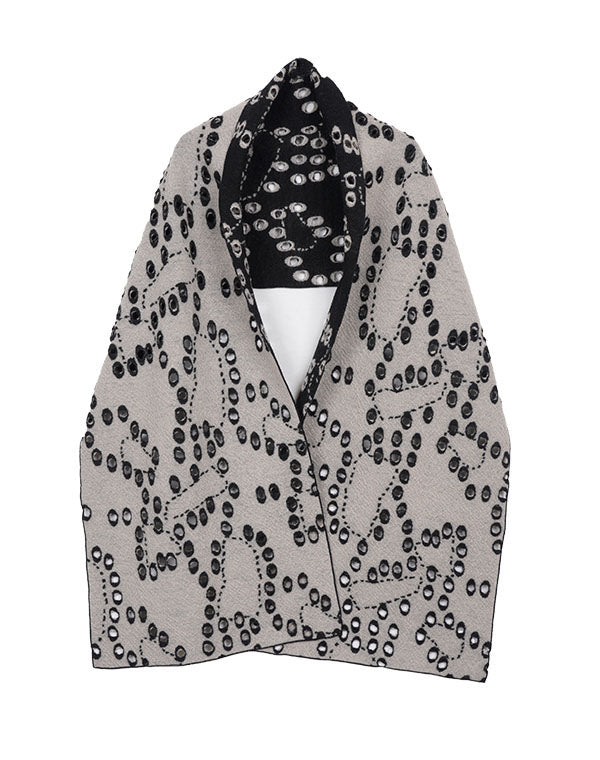 
                  
                    Load image into Gallery viewer, 穴あきジャージーリバーシブルマフラー / BEA07480WA
                  
                