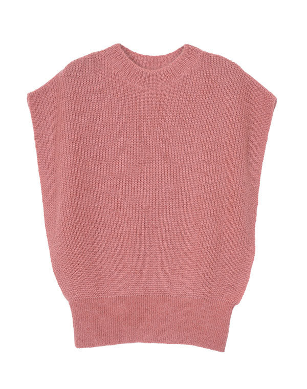 
                  
                    Load image into Gallery viewer, シルクモヘア畦ベスト / BEF01657WA
                  
                