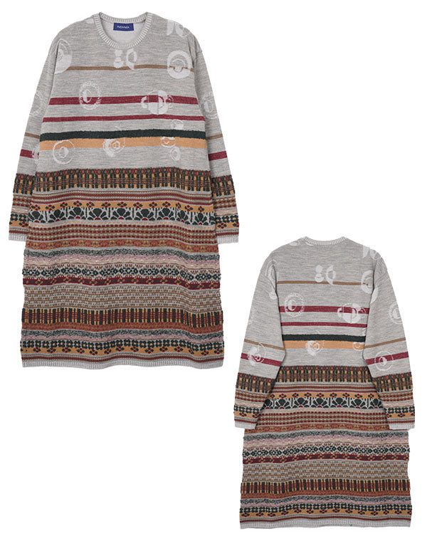 
                  
                    Load image into Gallery viewer, MIX ジャカードワンピース / BEF07603WA
                  
                