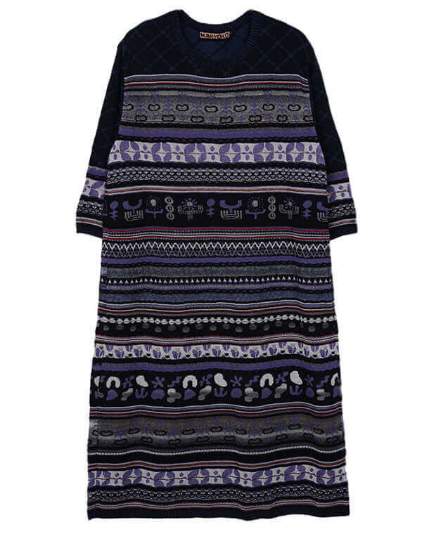 
                  
                    Load image into Gallery viewer, 花畑ジャカードワンピース / BEH01003WA
                  
                