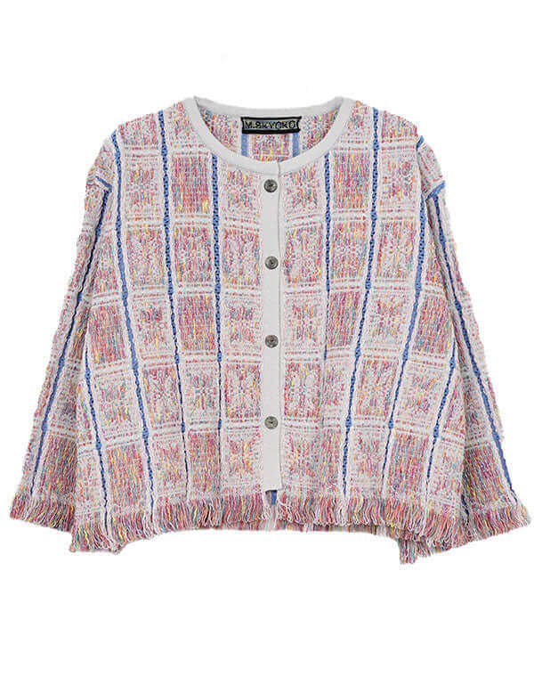 
                  
                    Load image into Gallery viewer, タイルインレイカーディガン / BEH01019WA
                  
                