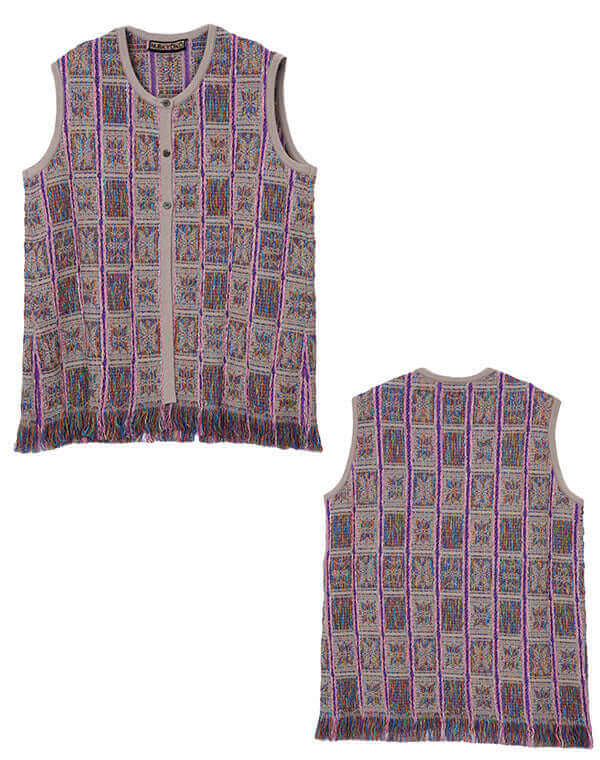 
                  
                    Load image into Gallery viewer, タイルインレイロングベスト / BEH01020WA
                  
                