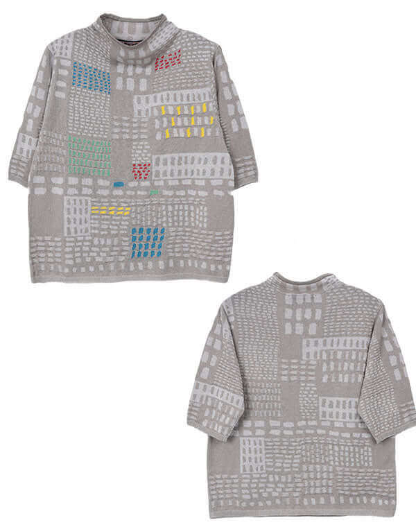 
                  
                    Load image into Gallery viewer, ステッチインターシャプルオーバー / BEH01022WA
                  
                