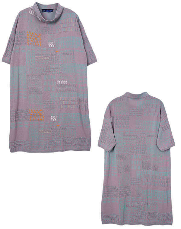 
                  
                    Load image into Gallery viewer, ステッチインターシャワンピース / BEH01023WA
                  
                