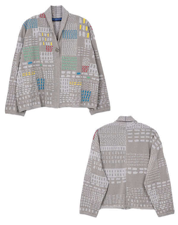 ステッチインターシャカーディガン / BEH01024WA