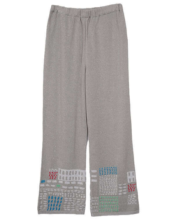 
                  
                    Load image into Gallery viewer, ステッチインターシャニットパンツ / BEH01025WA
                  
                