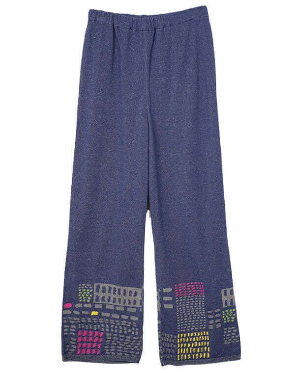 
                  
                    Load image into Gallery viewer, ステッチインターシャニットパンツ / BEH01025WA
                  
                