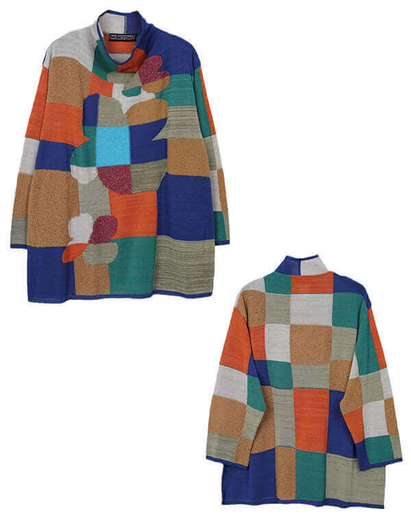 
                  
                    Load image into Gallery viewer, モザイク花柄プルオーバー / BEH01026WA
                  
                