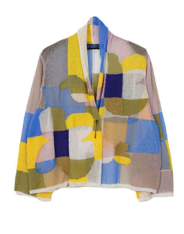 
                  
                    Load image into Gallery viewer, モザイク花柄カーディガン / BEH01027WA
                  
                