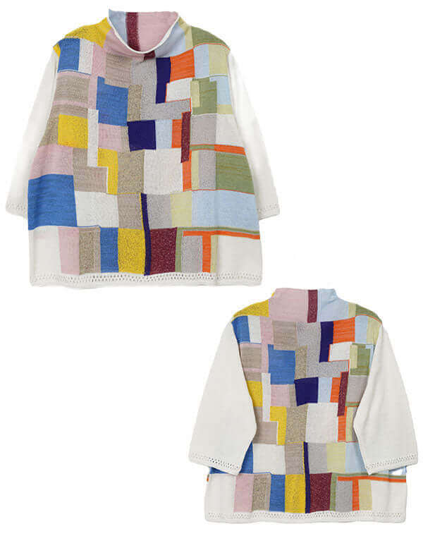 モザイク柄プルオーバー / BEH01030WA