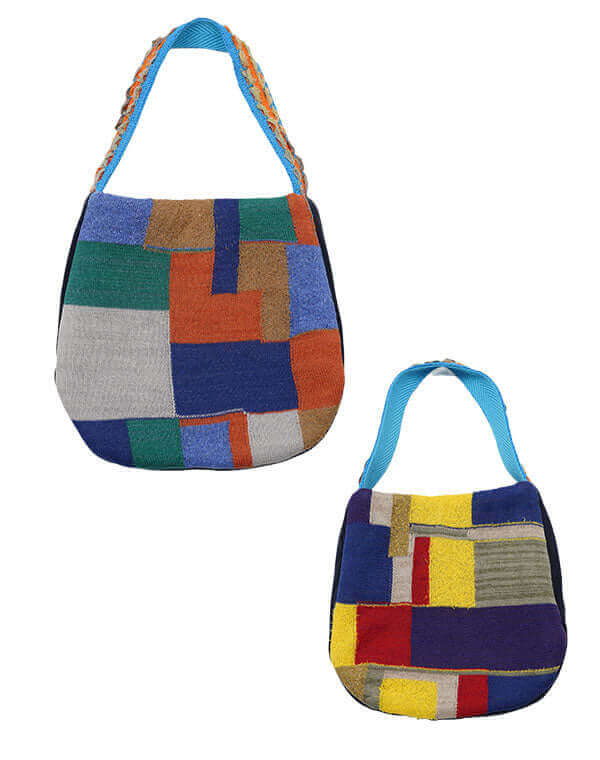 
                  
                    Load image into Gallery viewer, モザイク柄ハンドバッグ / BEH01035WA
                  
                