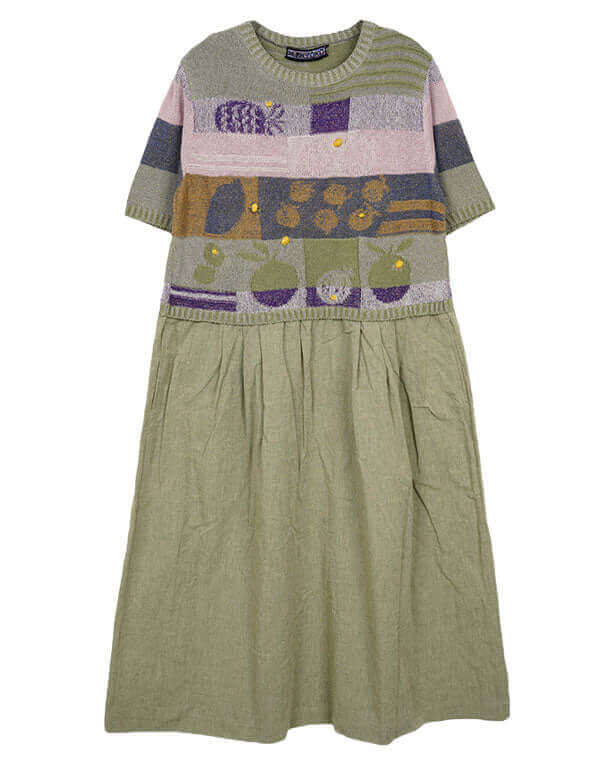 
                  
                    Load image into Gallery viewer, フルーツ柄切替ワンピース / BEH01037WA
                  
                