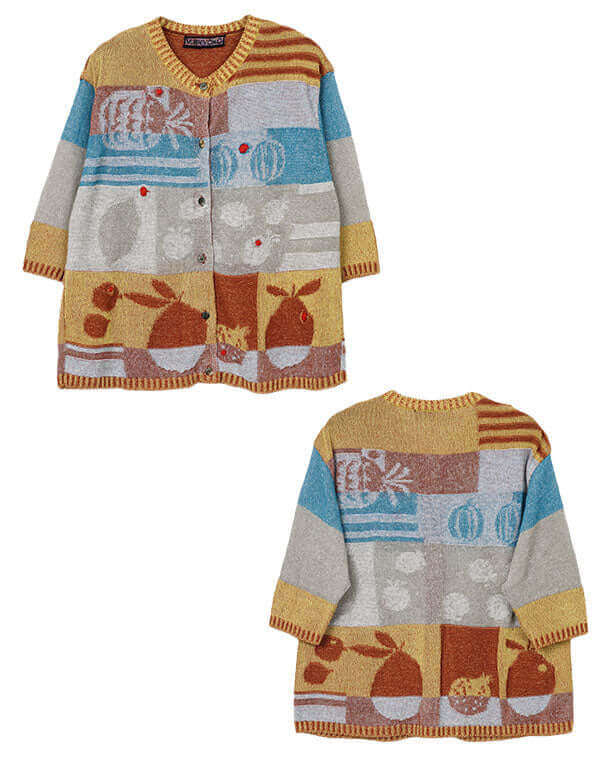 
                  
                    Load image into Gallery viewer, フルーツ柄カーディガン / BEH01038WA
                  
                