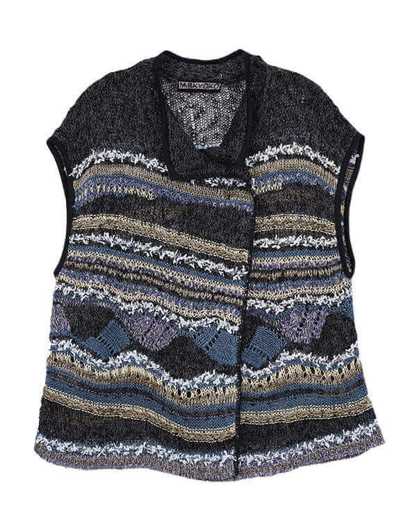 
                  
                    Load image into Gallery viewer, ウェーブレースニットベスト / BEH01040WA
                  
                