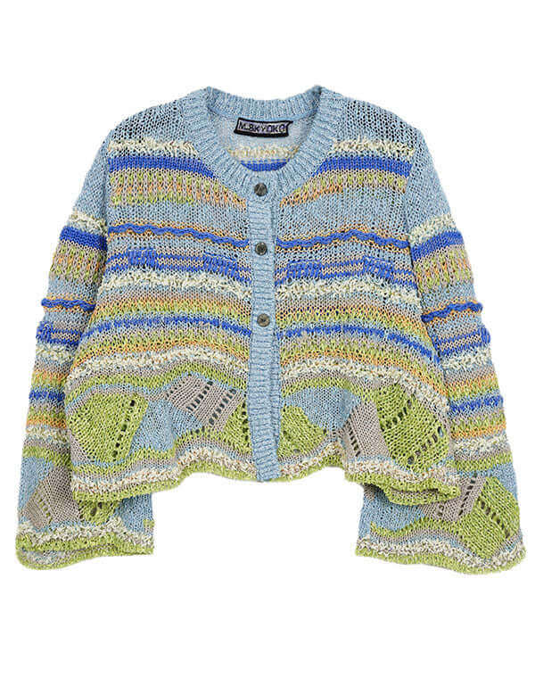 ウェーブレースニットカーディガン / BEH01041WA